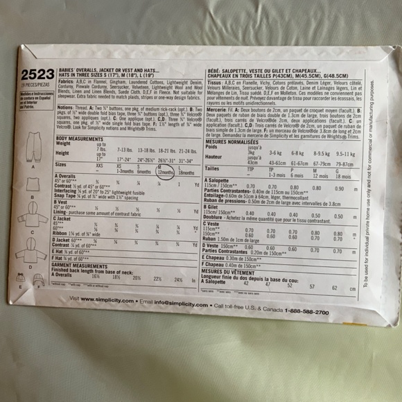 🧸 4 PATTERNS for $20 … OVERALLS, JACKET OR VEST AND HATS for Baby - Picture 2 of 4